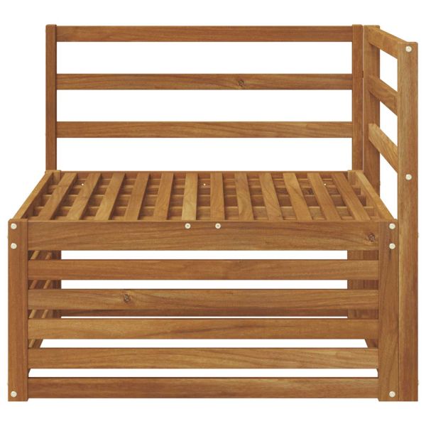 Ъглов диван за открито Солидно акациево дърво Естествен