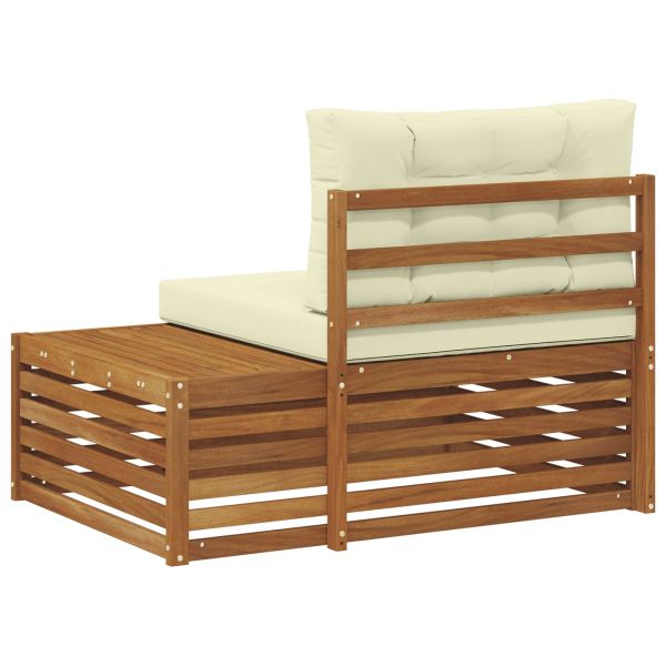 Външен край на диван с възглавница Естествен 115 x 83 x 73 см