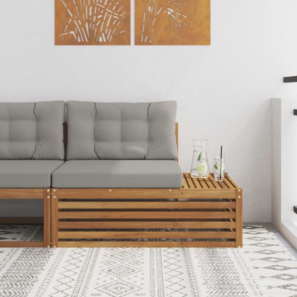 Външен край на диван 3 Брой Естествено и светло сиво