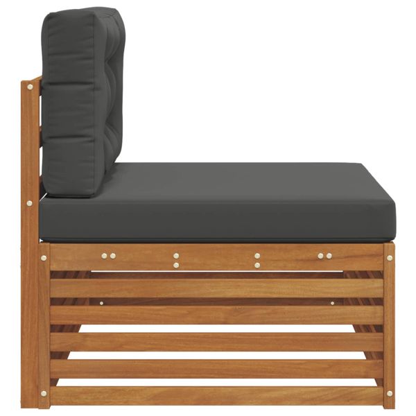 Външен край на диван с възглавница Естествен 115 x 83 x 73 см