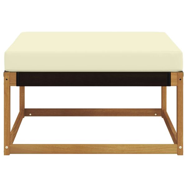 Външна табуретка Солидно акациево дърво Естествен