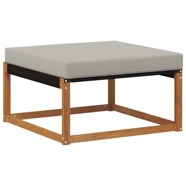 Външна табуретка Солидно акациево дърво Естествен