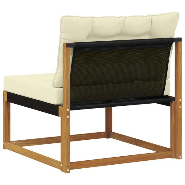 Среден диван за открито Солидно акациево дърво Естествен