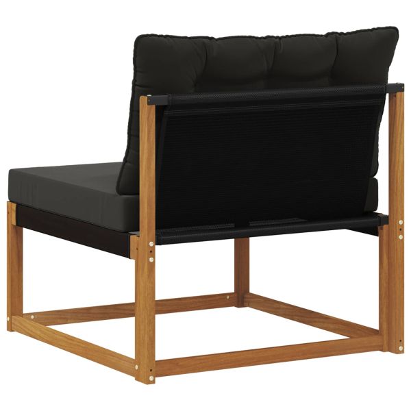 Среден диван за открито Солидно акациево дърво Естествен