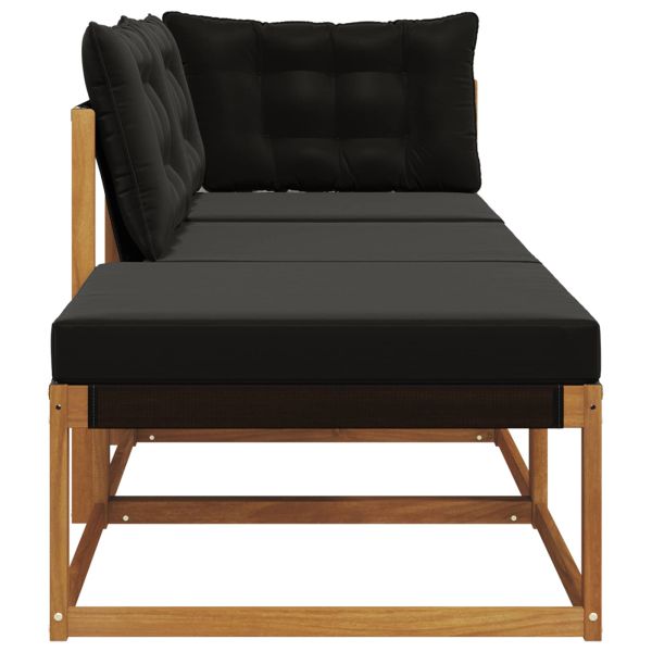 Модули за секционен диван за външно ползване 3 Брой Естествен