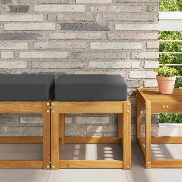 Възглавница за открито седалка Антрацит 40 x 40 x 8 см