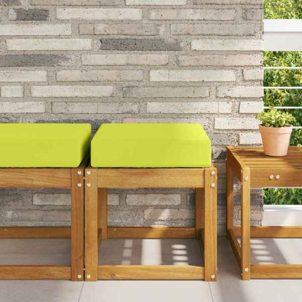 Възглавница за открито седалка Зелен 40 x 40 x 8 см