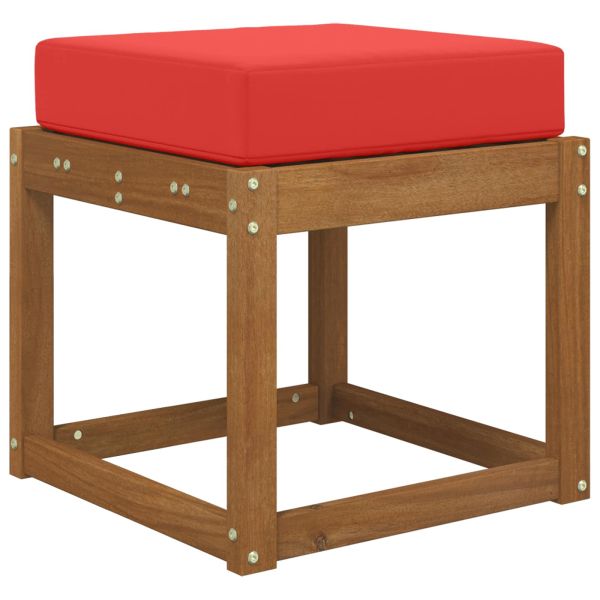 Възглавница за открито седалка Червено 40 x 40 x 8 см