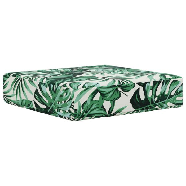 Възглавница за открито седалка Мотив с листа 40 x 40 x 8 см