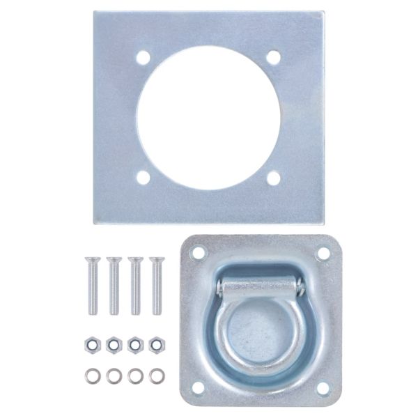 Укрепващи пръстени за товар, 8 бр, поцинкована стомана, 2000 кг