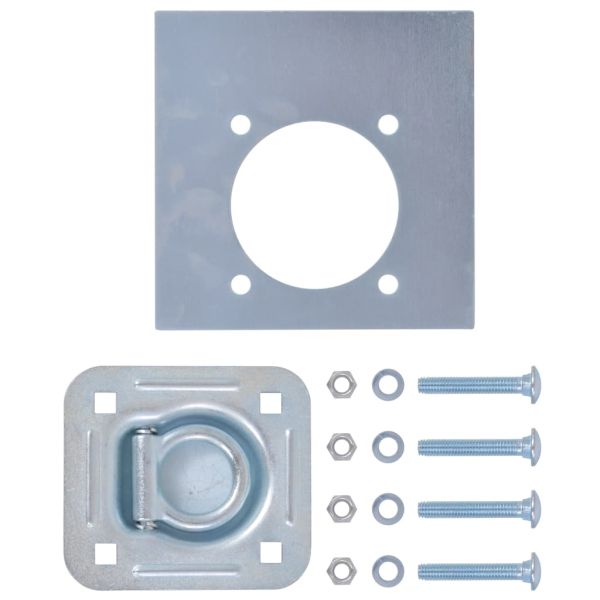 Укрепващи пръстени за товар, 6 бр, поцинкована стомана, 2000 кг