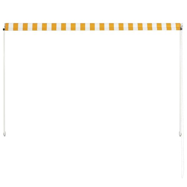 Сенник с падащо рамо, 200x150 см, жълто и бяло