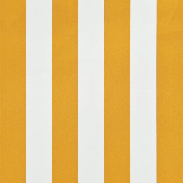 Сенник с падащо рамо, 350х150 см, жълто и бяло