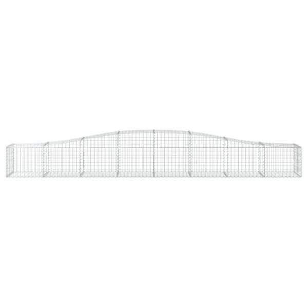 Дъговидна габионна кошница 400x50x40/60 см поцинковано желязо