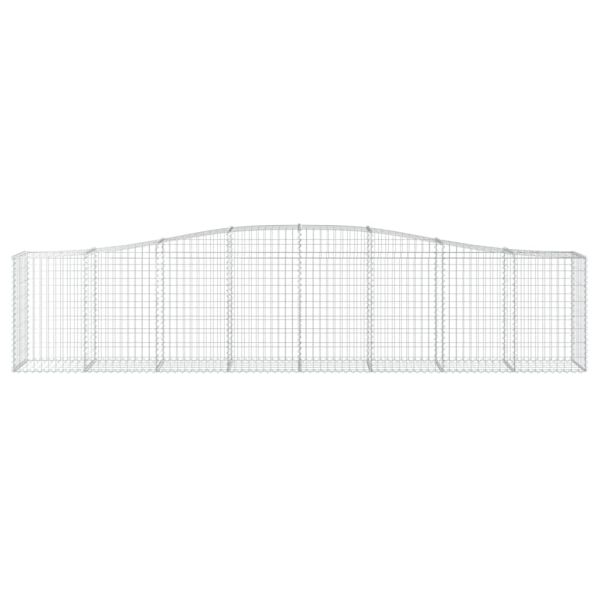 Дъговидна габионна кошница 400x50x80/100 см поцинковано желязо