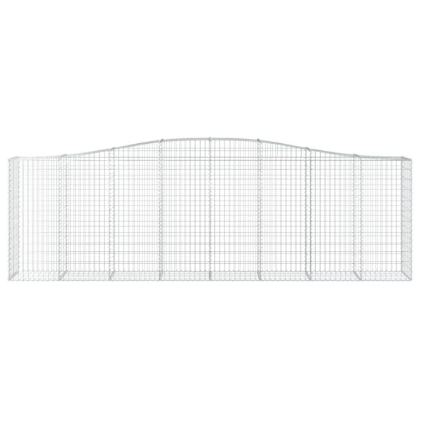 Дъговидна габионна кошница 400x50x120/140 см поцинковано желязо