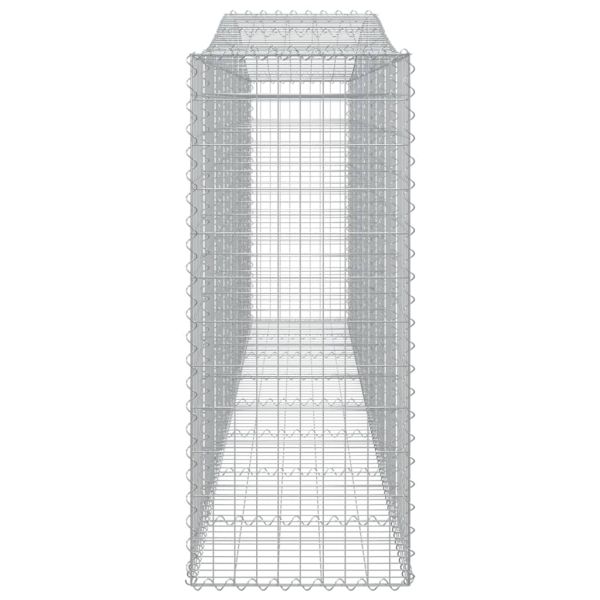 Дъговидна габионна кошница 400x50x120/140 см поцинковано желязо