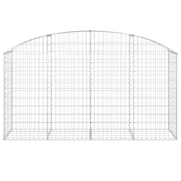 Дъговидна габионна кошница 200x50x100/120 см поцинковано желязо