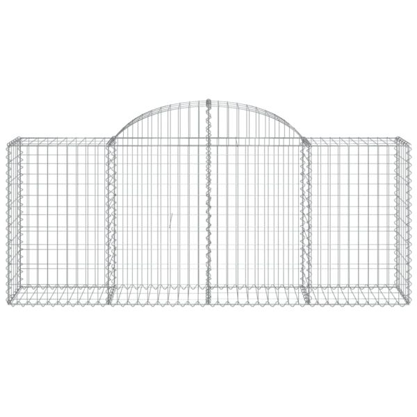 Дъговидна габионна кошница 200x50x80/100 см поцинковано желязо