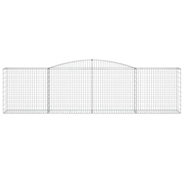 Дъговидна габионна кошница 400x50x100/120 см поцинковано желязо