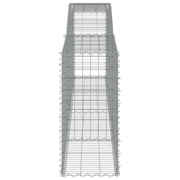 Дъговидна габионна кошница 400x50x100/120 см поцинковано желязо