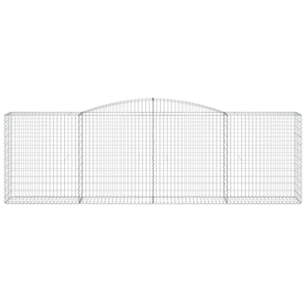 Дъговидна габионна кошница 400x50x120/140 см поцинковано желязо