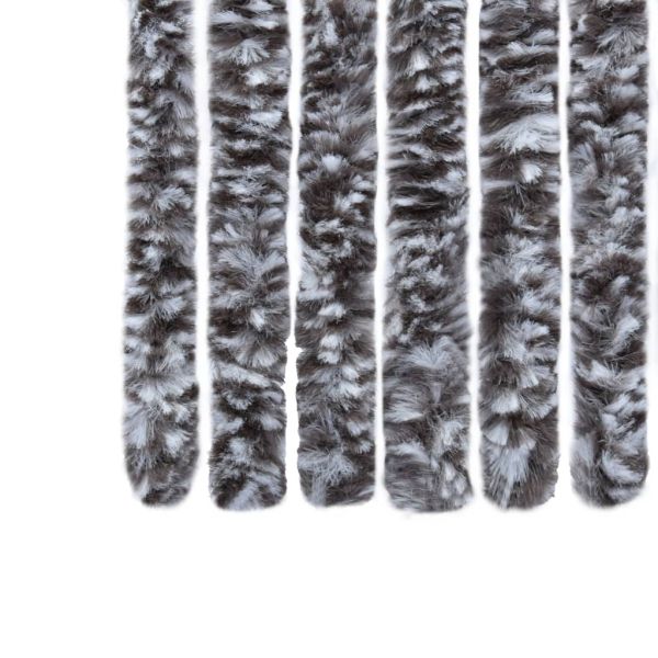 Завеса против насекоми, кафяво и бежово, 56x185 см, шенил