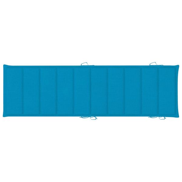 Шезлонги, 2 бр, с възглавници, акациево дърво масив