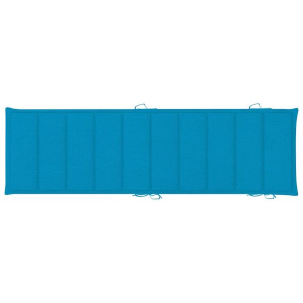 Шезлонги, 2 бр, с маса и възглавници, акациево дърво масив