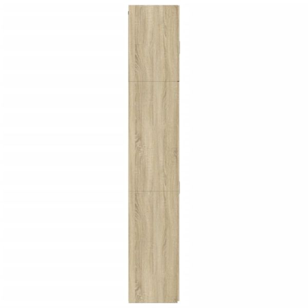 Висок шкаф, сонома дъб, 80x42,5x249 см, инженерно дърво