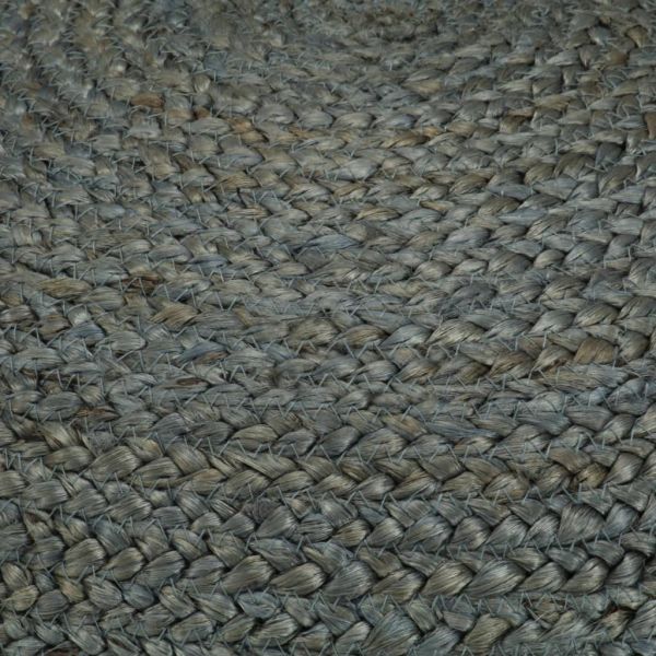 Ръчно изработен пуф, маслинено зелено, 45x30 см, юта