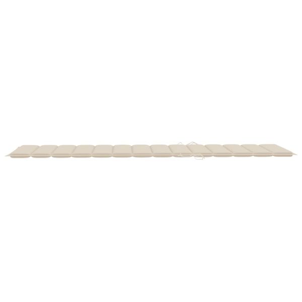 Градински шезлонг с шалте, акациево дърво масив