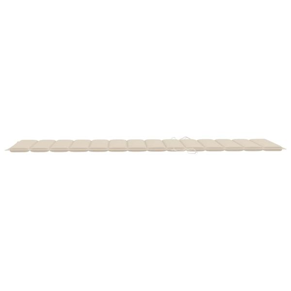 2-местен шезлонг с шалтета, бамбук