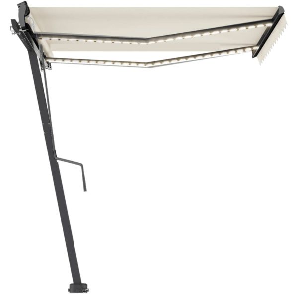 Свободностояща автоматична тента, 350x250 см, кремава