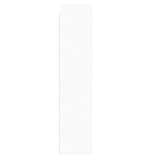 Висок шкаф, бял, инженерно дърво