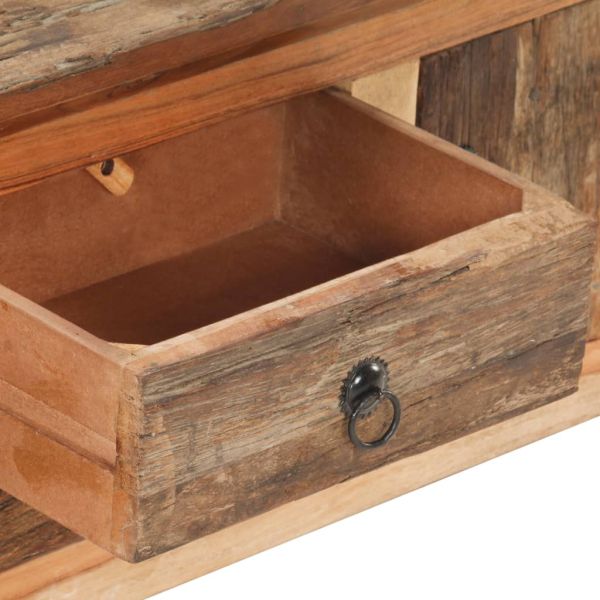 ТВ шкаф, 120x30x40 cм, акация масив и регенерирано дърво масив