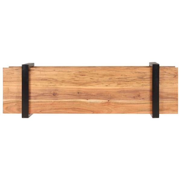 ТВ шкаф, 130x40x40 см, акациево дърво масив