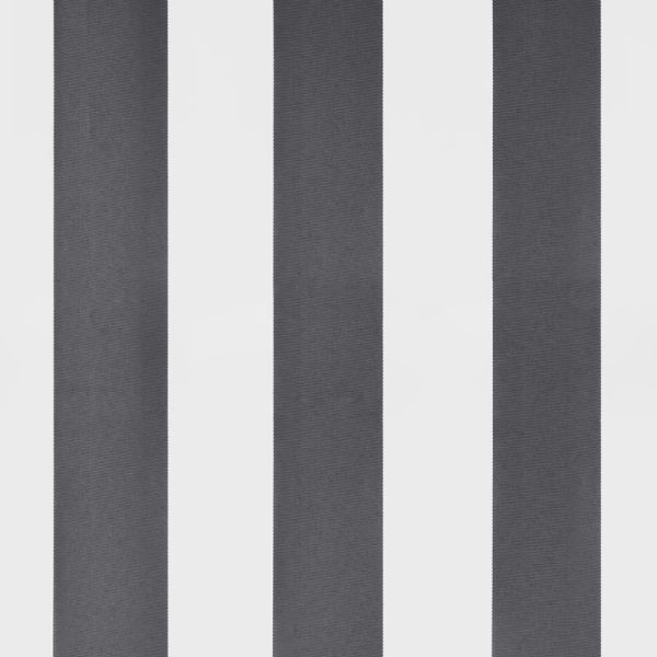 Автоматично прибираща се тента, антрацит и бял, 600x350 см