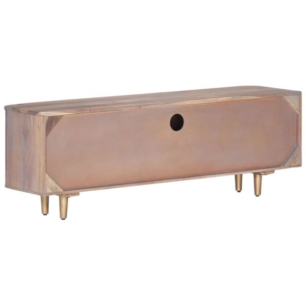 ТВ шкаф, 118x30x40 см, акациево дърво масив