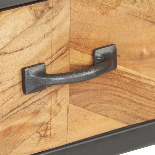 Конзолна маса, 110x35x75 см, акациево дърво масив