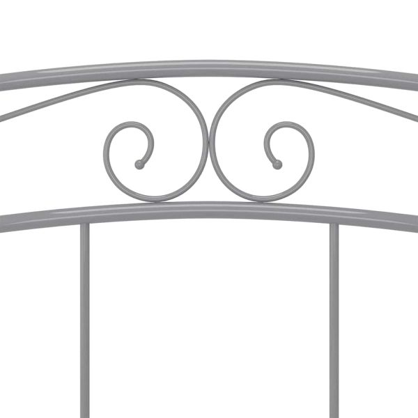 Рамка за легло, сива, метал, 180x200 см