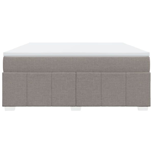 Боксспринг легло с матрак, таупе, 180x200 см, плат