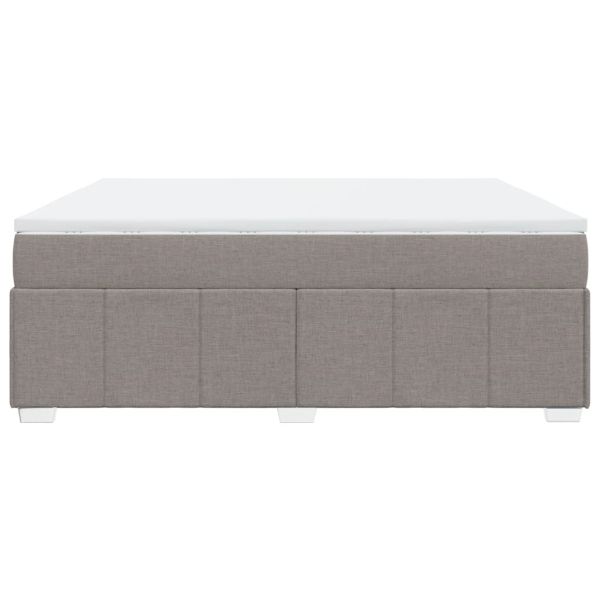 Боксспринг легло с матрак, таупе, 180x200 см, плат