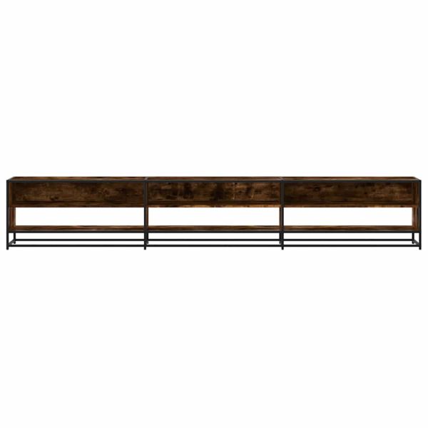 ТВ шкаф, опушен дъб, 270x40x46 см, инженерно дърво