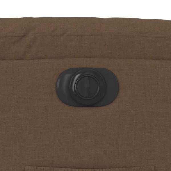 Електрически наклоняем стол, кафяв, текстил