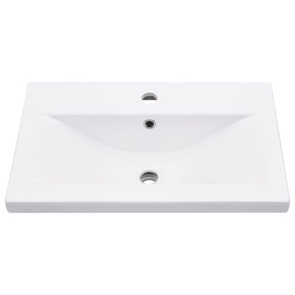 Комплект шкафове за баня от 5 части дъб сонома инженерно дърво