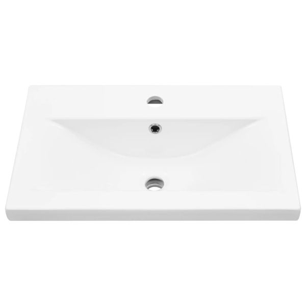 Комплект шкафове за баня от 4 части дъб сонома инженерно дърво