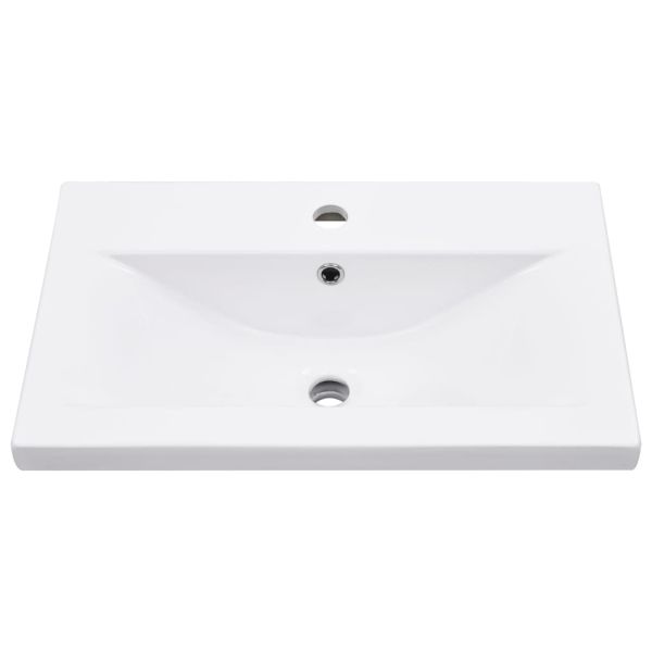 Комплект шкафове за баня от 5 части дъб сонома инженерно дърво