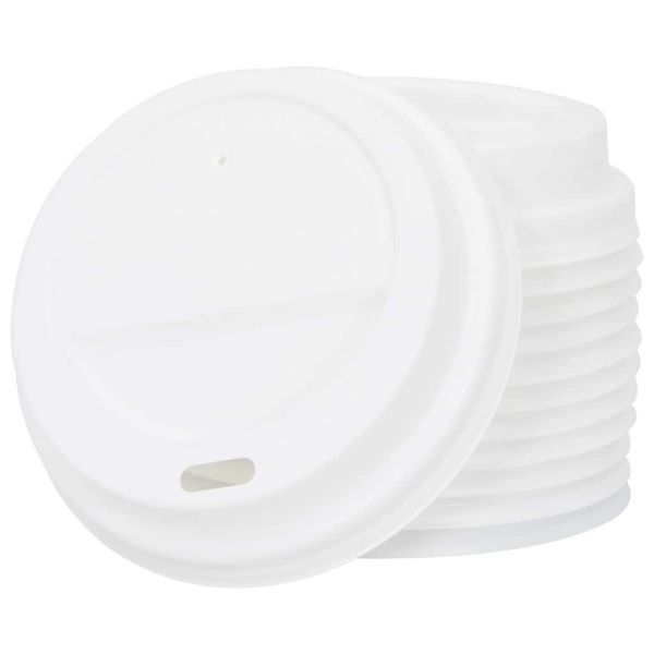 хартиени чаши за кафе с капачки 1000 бр. 8oz 200ml