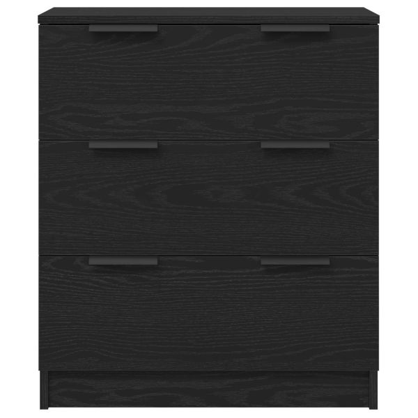 Служебен шкаф 3 pcs Черния дъб 180 x 30 x 70 см Инженерно дърво